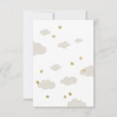 Liebe zum Mond und zurück Baby Dusche Gold White (Rückseite)