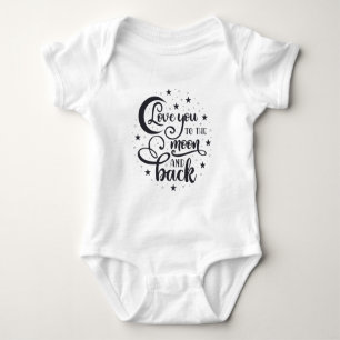 Liebe zum Mond und zurück Baby Strampler