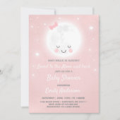 Liebe zum Mond und zurück Babydusche Einladung (Vorderseite)