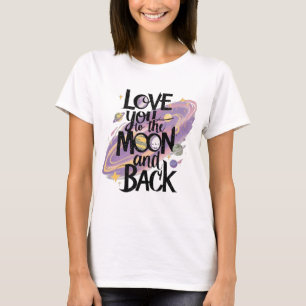 Liebe zum Mond und zurück: Erkundung der Tiefe T-Shirt