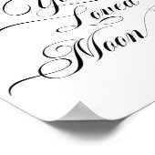 Liebe zum Mond und zurück | Extravagantes Skript Poster (Ecke)