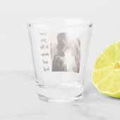 Liebe zum Mond und zurück Foto Benutzerdefiniert Schnapsglas (Rückseite)