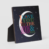 Liebe zum Mond und zurück Fotoplatte (Vorderseite)