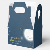 Liebe zum Mond und zurück Gastgeschenk Box. Geschenkschachtel (Geöffnet)