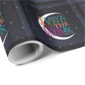 Liebe zum Mond und zurück Geschenkpapier (Rolleneckpunkt)