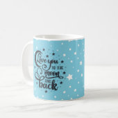 Liebe zum Mond und zurück Kaffeetasse (Vorderseite Links)