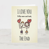 Liebe zum Mond und zurück Karte (Vorderseite)