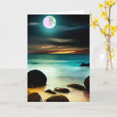 Liebe zum Mond und zurück Karte (Gelbe Blume)