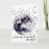 Liebe zum Mond und zurück Karte (Vorderseite)