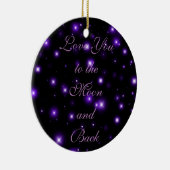 Liebe zum Mond und zurück Keramikornament (Rechts)