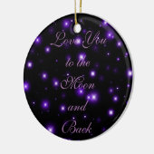 Liebe zum Mond und zurück Keramikornament (Links)