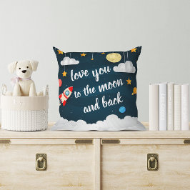 Liebe zum Mond und zurück Kissen