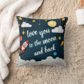 Liebe zum Mond und zurück Kissen (Decke)