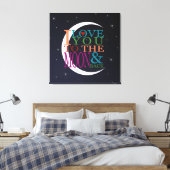 Liebe zum Mond und zurück Leinwanddruck (Insitu (Schlafzimmer))