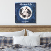 Liebe zum Mond und zurück Leinwanddruck (Insitu (Schlafzimmer))