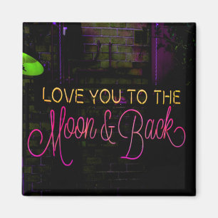Liebe zum Mond und zurück Magnet