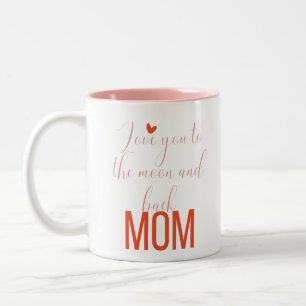 Liebe zum Mond und zurück, Mama Zweifarbige Tasse