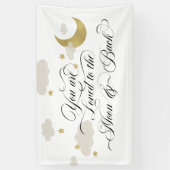 Liebe zum Mond und zurück| Mondsternwolken Banner (Vertikal)