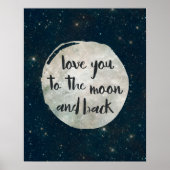Liebe zum Mond und zurück Poster (Vorne)