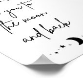 Liebe zum Mond und zurück Poster (Ecke)