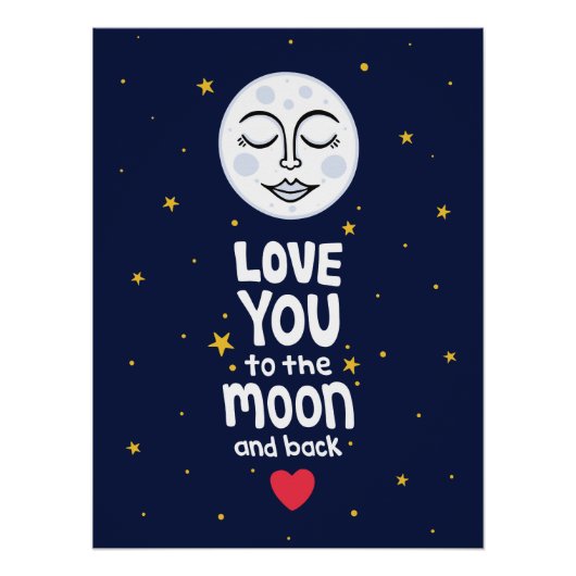 Liebe zum Mond und zurück Poster (Vorderseite)