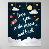 Liebe zum Mond und zurück Poster (Vorne)