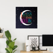 Liebe zum Mond und zurück Poster (Heimbüro)