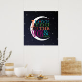 Liebe zum Mond und zurück Poster (Küche)