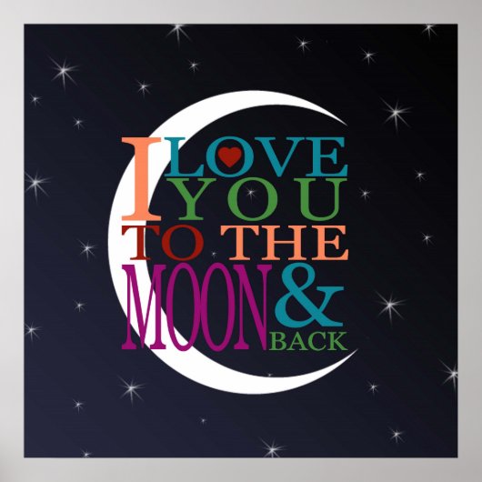 Liebe zum Mond und zurück Poster (Vorne)