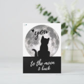 Liebe zum Mond und zurück - Postkarte (Stehend Vorderseite)