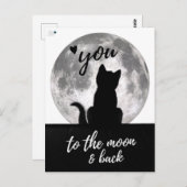 Liebe zum Mond und zurück - Postkarte (Vorne/Hinten)