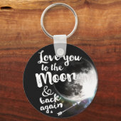Liebe zum Mond und zurück ・ Raumgestaltung Schlüsselanhänger (Vorderseite)
