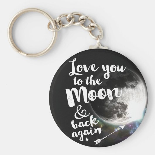 Liebe zum Mond und zurück ・ Raumgestaltung Schlüsselanhänger (Vorne)