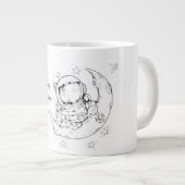 Liebe zum Mond und zurück / Romantik Jumbo-Tasse (Vorderseite Rechts)
