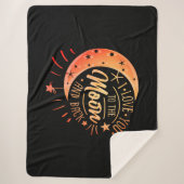Liebe zum Mond und zurück Romantisches Geschenk fü Sherpadecke (Vorderseite)