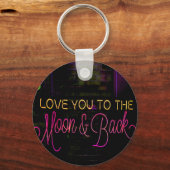 Liebe zum Mond und zurück Schlüsselanhänger (Vorderseite)