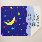 Liebe zum Mond und zurück Sherpadecke (Vorderseite (Horizontal))