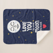Liebe zum Mond und zurück Sherpadecke (Vorderseite (Horizontal))