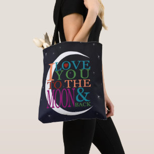 Liebe zum Mond und zurück Tasche