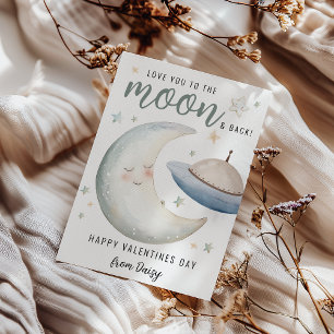 Liebe zum Mond und zurück   Valentinstag Einladung