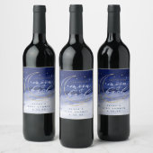 Liebe zum Mond und zurück Weinetikett (Flaschen)