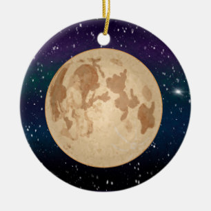 Liebe zum Mond und zurück zu Weihnachten Keramik Ornament