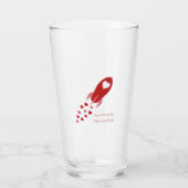 Liebe zum Mond und zurück zum Raketenschiff Glas (Vorderseite)