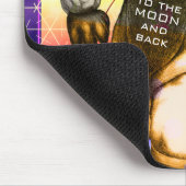 Liebe zum Mondastronaut, der Coolen Raum Zeichne Mousepad (Ecke)