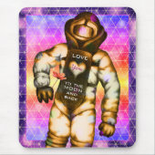 Liebe zum Mondastronaut, der Coolen Raum Zeichne Mousepad (Vorne)