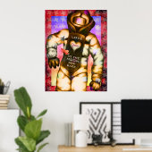 Liebe zum Mondastronaut, der Coolen Raum Zeichne Poster (Heimbüro)