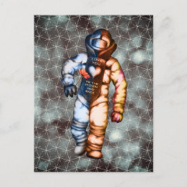 Liebe zum Mondastronaut, der Coolen Raum Zeichne Postkarte