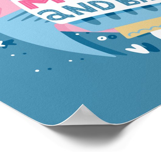 Liebe zum Mondraketenposter Poster (Ecke)