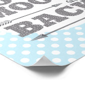 Liebe zum Moon and Back Kinderzimmer Poster (Ecke)