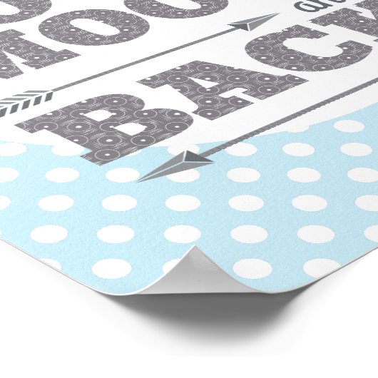 Liebe zum Moon and Back Kinderzimmer Poster (Ecke)